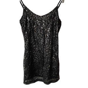 Black Sequin Women's Top